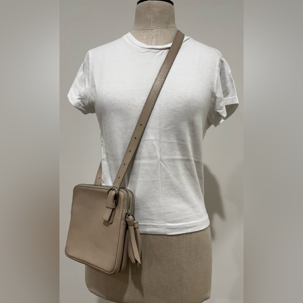 Minitmute leather crossbody bag